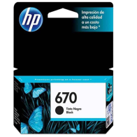 Tinta Hp CZ113AL 670 Negro Deskjet 3525 Original