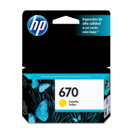 Tinta Hp CZ116AL 670 Yellow Deskjet 3525 Original