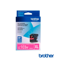 LC103M | TINTA BROTHER ORIGINAL MAGENTA RENDIMIENTO 600 Pág