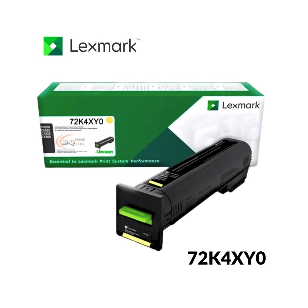 TONER LEXMARK 72K4XY0 CS820DE COLOR YELLOW(22K) TONER LEXMARK 72K4XY0 CS820DE COLOR YELLOW(22K)