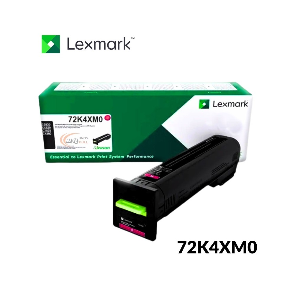 TONER LEXMARK 72K4XM0 CS820DE COLOR MAGENTA (22K)