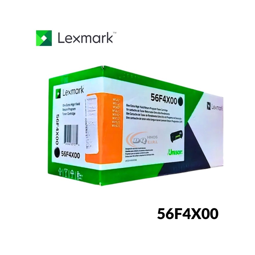 TONER LEXMARK 56F4X00 NEGRO MS321 20.000 PAGINAS TONER LEXMARK 56F4X00 NEGRO MS321 20.000 PAGINAS