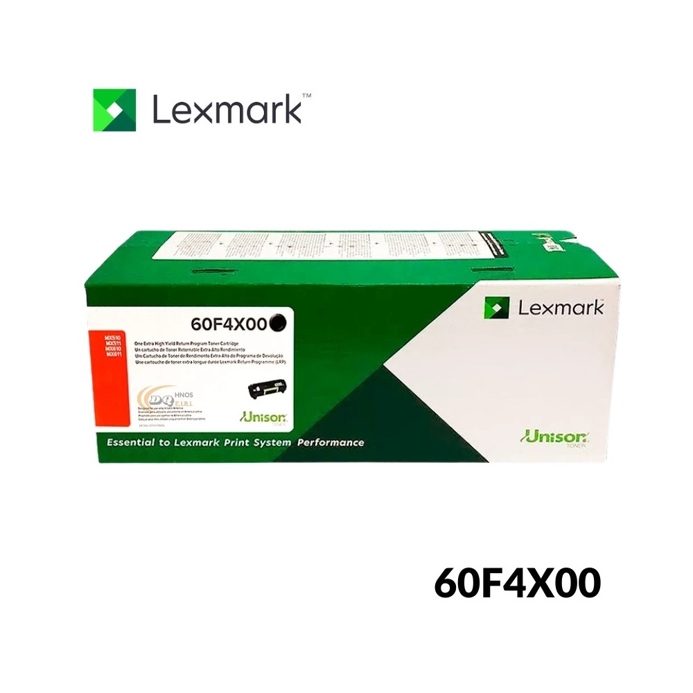 TONER LEXMARK 60F4X00 604X PARA MX511DHE 20,000 PAG TONER LEXMARK 60F4X00 604X PARA MX511DHE 20,000 PAG