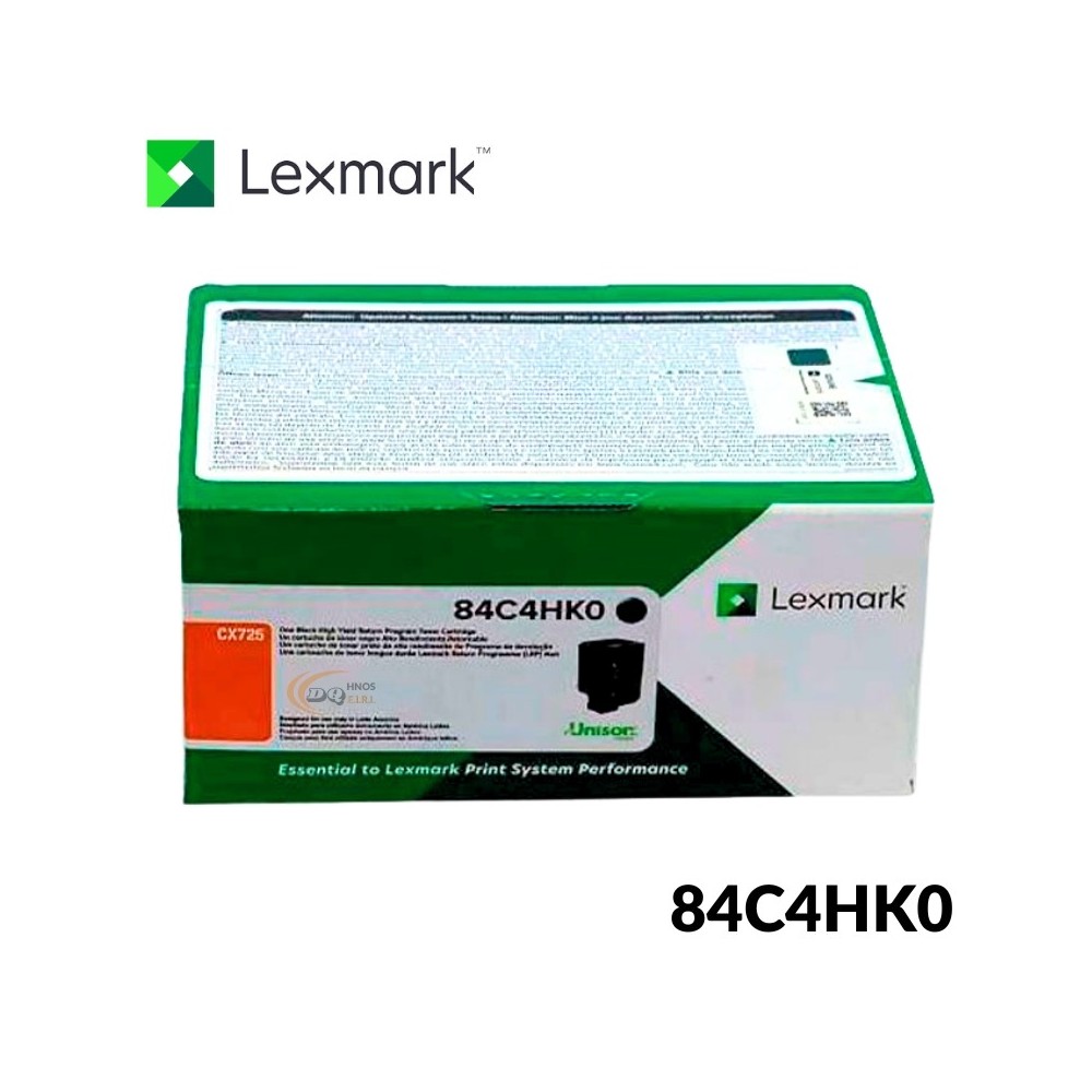 Toner Lexmark 84C4HK0 cx725dhe Black 25,000 Paginas Toner Lexmark 84C4HK0 cx725dhe Black 25,000 Paginas