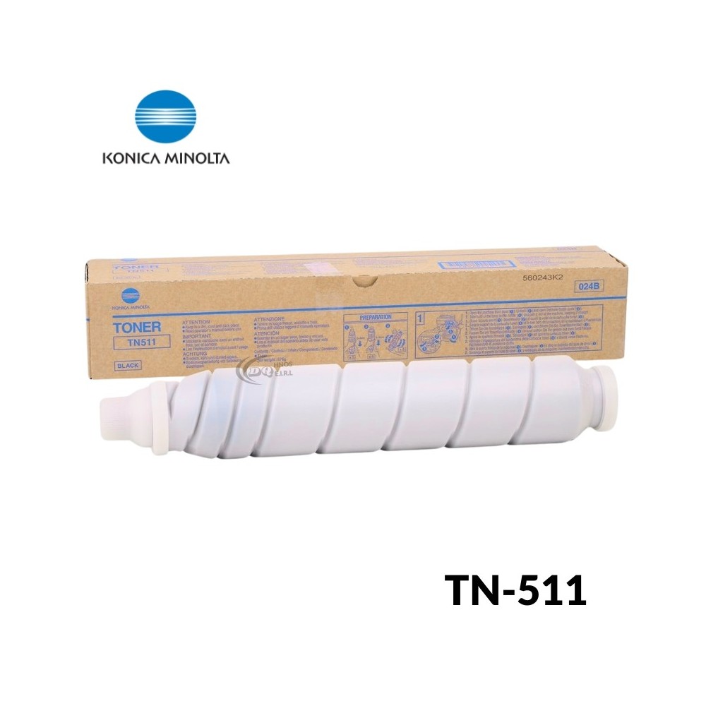 Toner Konica Minolta TN-511 Bizhub 420, 421, 500, 501 Negro